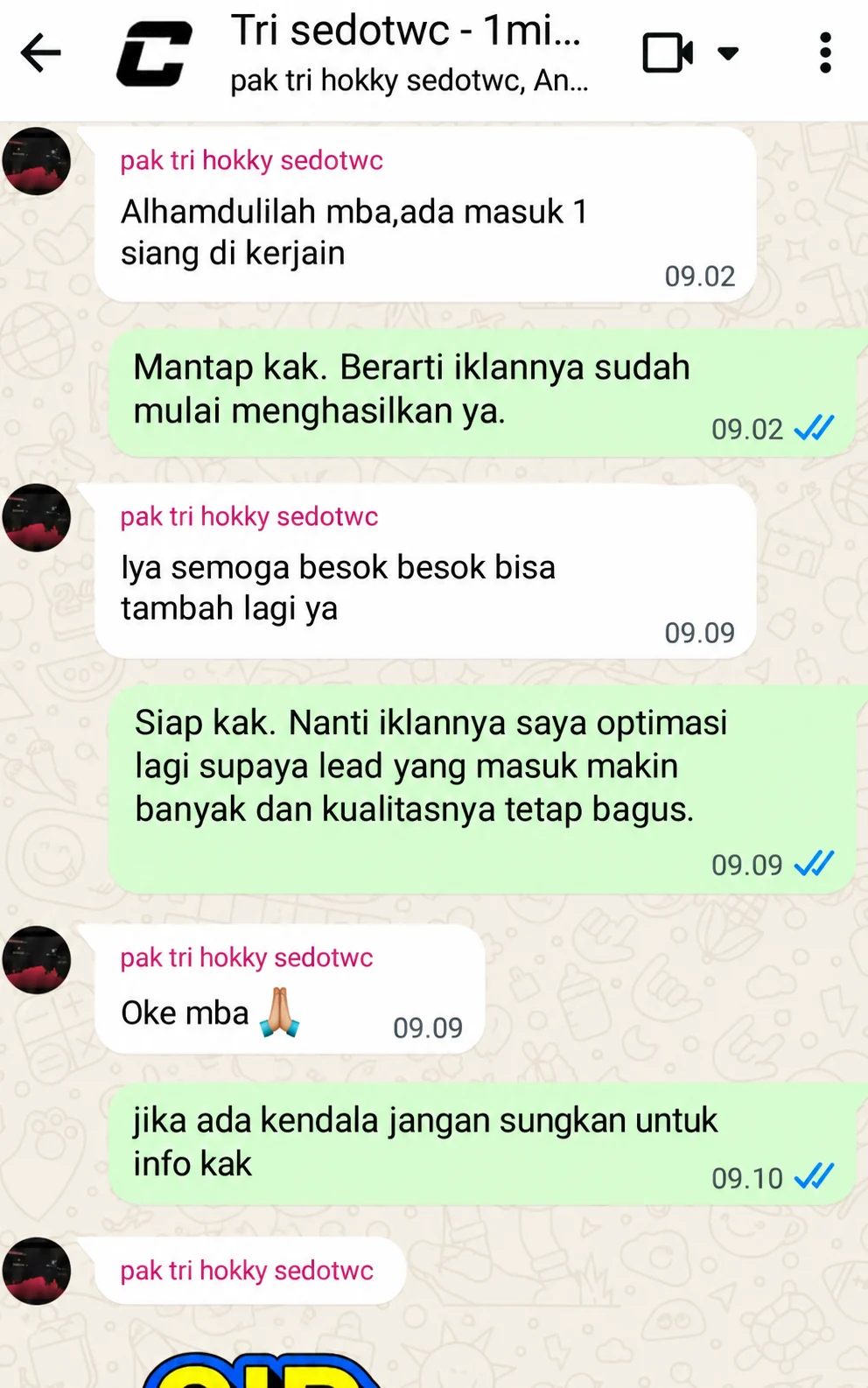 Tri sedot wc